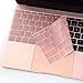 Premium Keyboard Cover for Macbook 12 Inch A1534 and MacBook Pro 13 Inch A1708 (2016/2017 Version, No TouchBar) (Hollow Series Rose Gold)