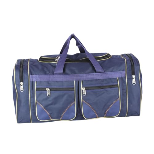 Travel Duffel Tote Bag for Weekend Getaways and Gym Activities, Dark Blue