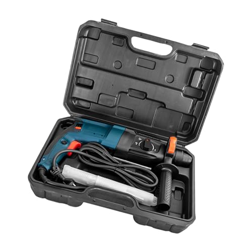 Taladro Percutor Eléctrico De Resistencia Con 4 Funciones Capacidad Perforación 26 Mm En Hormigón Incluye Brocas Y Estuche Almacenamiento Martillo Demolición Eléctrico
