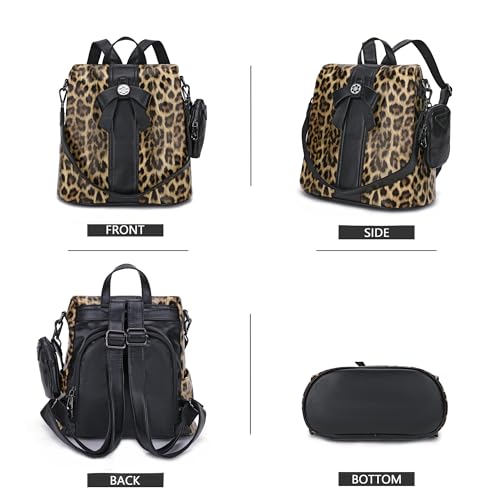 Image of ZOCAI Backpack Purse for Women Fashion Backpack Purses PU Leather Daypacks Anti-Theft Shoulder Bag Satchel Purse