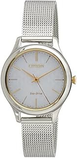 Citizen Women Analogue Eco-Drive Watch with Stainless Steel Mesh Band