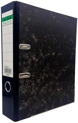 Alba Rado Lever Arch File A4 Broad Black,75mm wide spine holds up to ...