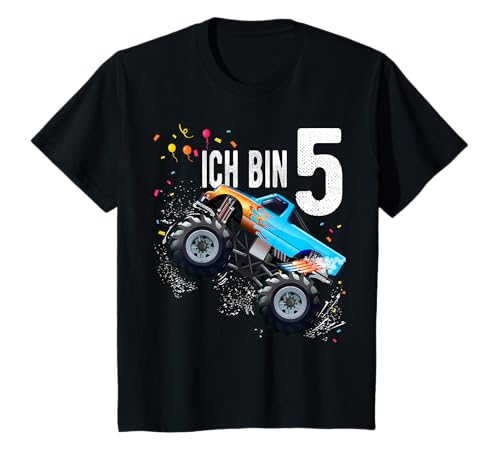 5 jahre Junge Mädchen Geburtstag Shirt Monster Truck T-Shirt