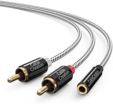 CableCreation 3.5mm to RCA Cable 3FT, 3.5mm to 2RCA Stereo Audio Cable