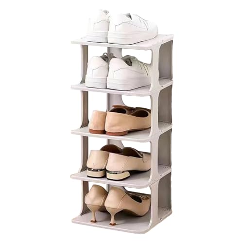 Zapatero Estrecho Para Entrada - Torre De Estantes Apilables Organizadora - Almacenamiento Compacto Para Zapatos | Para Entrada Armario Gabinete Cuarto De Baño Balcón Sala De Estar Vestíbulo Hogar Pas