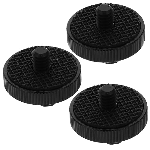 KICHOUSE 3pcs Photography Accessories Set Hot Shoe Adapter DSLR Camera Rig Supply Adapter for Light Stand Adapter for Flash Holder Camera Hot Shoe Mount Hot Shoe Mount Adapter Black Metal