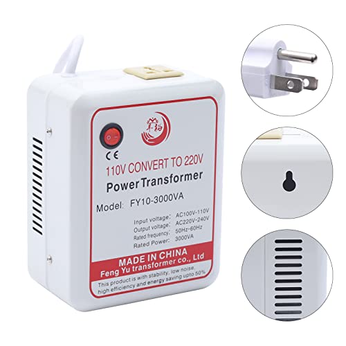 Voltage Converter Transformer 3000W Step UP Voltage Converter Adapter Voltage Converter from 110V to 220V High Performance Step-up Transformer for Various Electrical Appliances4