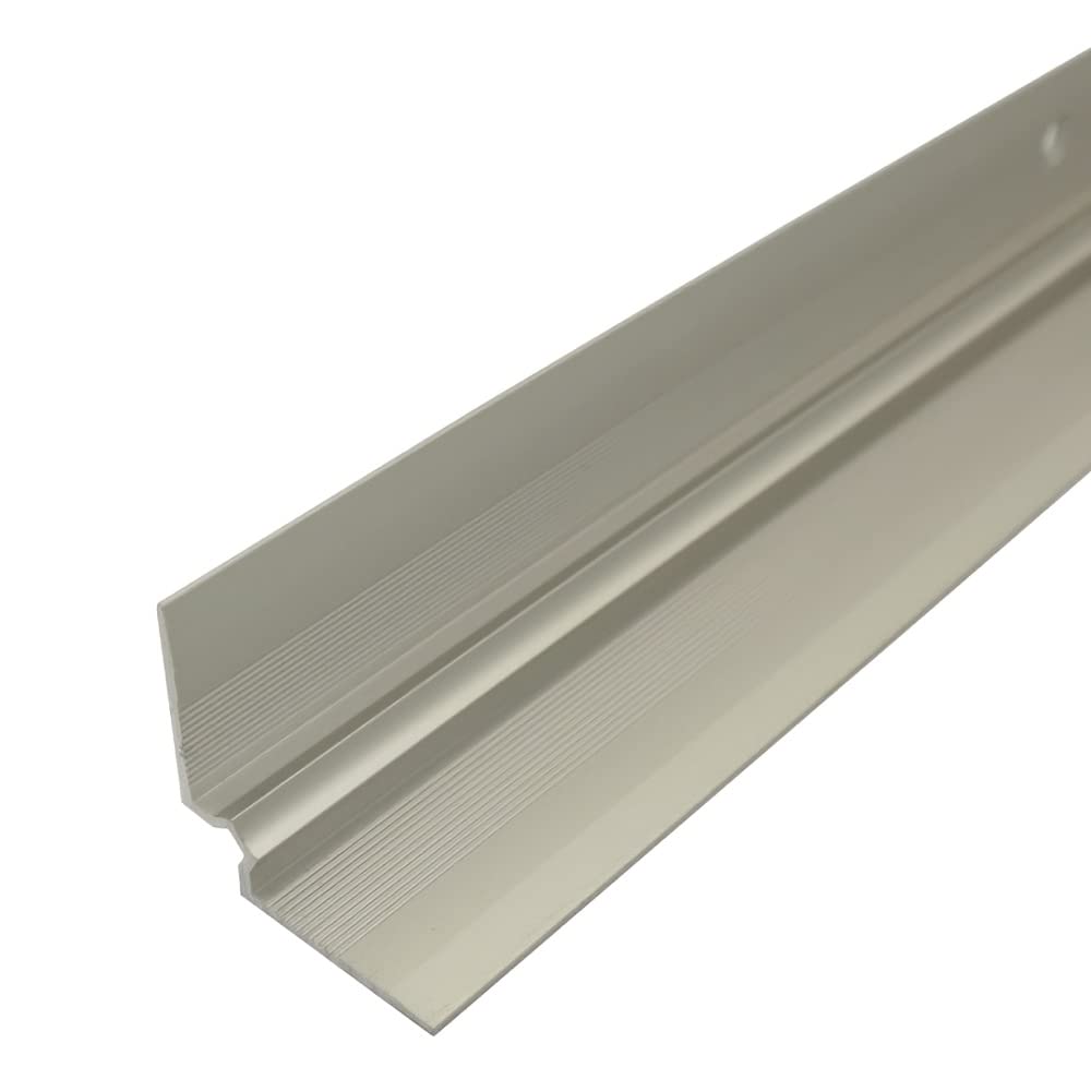 Cayrus Silver C31 28 X 28Mm Anodised Aluminium Lvt Stair Nosing Inner Corner For 5Mm Flooring - 2.7M