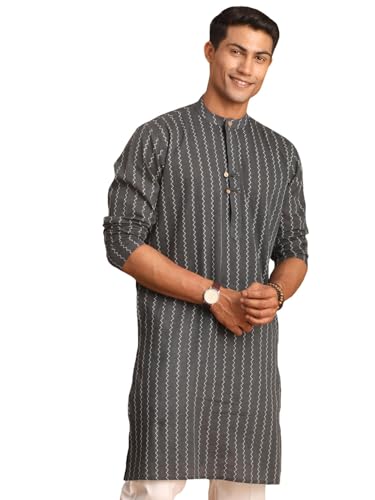 Image of Vastramay Men's Cotton Kurta for Navratri