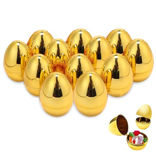 BSITSSS 12 Huevos de Pascua, Huevos Pascua, Easter Egg para Rellenar, Cavo Huevos de PascuaDecoracion, Easter Decorations para la búsqueda de Huevos de Pascua
