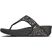FitFlop Lulu Glitter Toe-Thongs, Sandalias de Punta Descubierta Mujer, Multicolor (Black Mix...