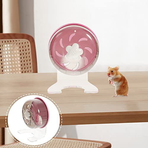 POPETPOP Roda De Hamster Silenciosa Roda De Corrida Suporte Ajustável Silencioso Roda De Exercício P