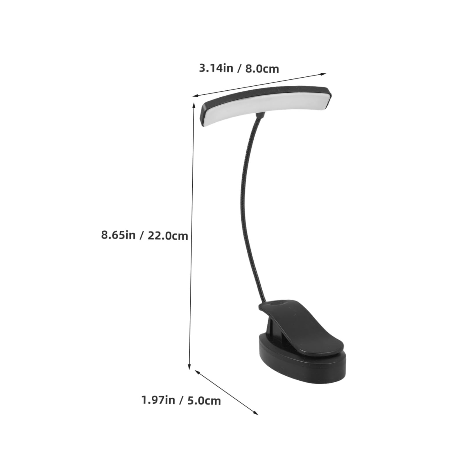 Parliky Music Light Clip on Led Music Stand Light Reading Lamp Piano Lamp Music Stand Lights Clip on Stable Clip Eye-Care Long Life