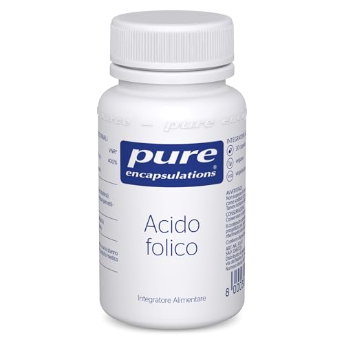 Pure Encapsulations - Acido Folico 800 mcg – Integratore con Folato ad Alta Potenza – Supporto in Gravidanza e Oltre – 30 Capsule