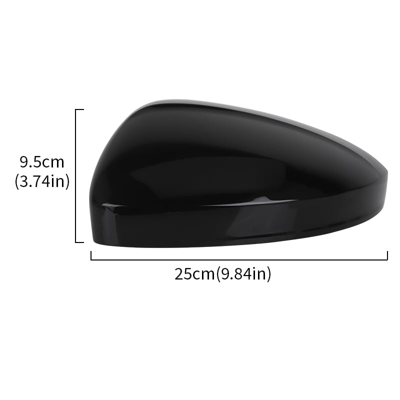 Coque de rétroviseur gauche droite pour MK2 2017-2023 cache rétro noir