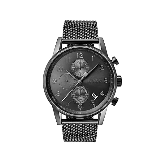 BOSS Reloj Cronógrafo de Cuarzo para hombre con correa de malla de acero inoxidable Gris - 1513674