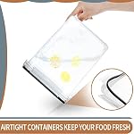 Grands conteneurs de stockage alimentaire hermétiques avec couvercles, 4 PCS de 5,2 L, organisateurs et stockage de cuisine, ensemble de conteneurs de stockage PRAKI pour céréales, farine et fournitures de pâtisserie avec étiquettes et marqueur