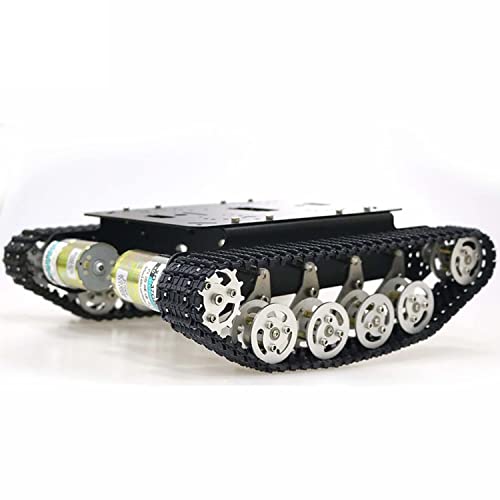 Professional Smart Shock Absorbing Robot Tank Car Chassis Kit with 2pcs DC Motors, Remote Control...