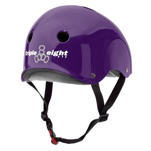 image for Triple Eight Certified Sweatsaver Helmet for Skateboarding, BMX, Rolle