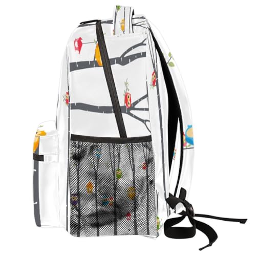 Sac à dos décontracté pour ordinateur portable avec imprimé hibou original - 4