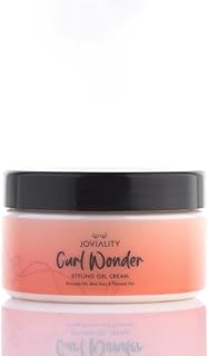 جل كريم تصفيف طبيعي كيرل وندر من جوفياليتي - خالي من التجعد، تثبيت ناعم، غني بالصبار وزيت الأفوكادو وبذور الكتان