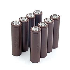 RitzyRose Lithium-ion-accu, 3,7 V, 3000 mAh, 18650 Flat Top, oplaadbare batterijen voor het opladen van de hoofdlamp, 8…