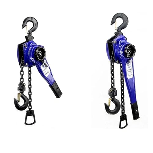 0.75t/1t/1.5t/2t 手動マンガン鋼フックワイヤー手動牽引ホイストツールレバー小型ハンドチェーン手動牽引ホイスト 3M(0.75T x 6M)