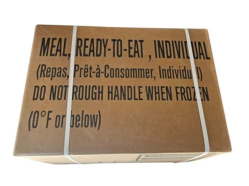 Genuine USGI MRE [Meal, Ready to Eat] Inspection Date 01/2026 or Newer [New Packaging] - You Choose Menu Ration with Entree, Snacks, Dessert, Drink Mix, Utensils, Condiments and FRH. (Chicken Noodle)