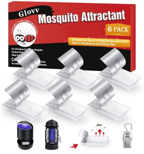 Image of 6 Bug Mosquito Zapper Lures Attractant Bait Refill, Mosquito Lure Biting Cartridge for Fly Traps, Compatible with All Flying Insect Mosquitoes Trap
