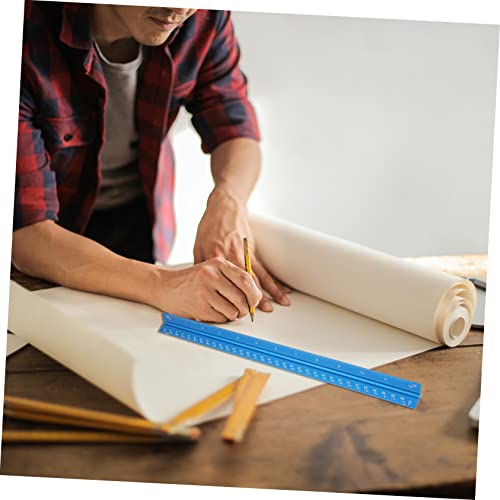 NUOBESTY 3 Pçs Régua Triangular Mutitool Régua Triangular Ferramenta De Desenho De Escala Régua Pequ