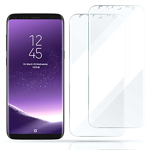 Galaxy S8 Plus Screen Protector, Case Friendly Full Coverage Edge to Edge Curved Fit No Lifted Anti Scratch Self-Healing Bubble-Free HD Clear 3D Soft TPU Skin Film for Samsung Galaxy S8 Plus 2 Pack