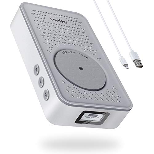 VAYDEER USB Mouse Jiggler マウスジグラーUSBマウスムーバーソフトウェア/メカニカル2in 1デュアルモードはマルチトラックをサポートし オン/オフスイッチとメモリ機能を備えたドライバーフリー マウスの動きをシミュレートして 睡眠に入らないようにします