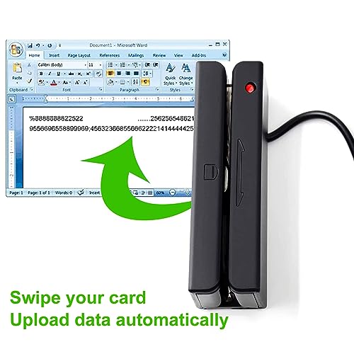 Leitor de cartão USB com listras magnéticas, leitor de cartão de crédito POS, leitor de cartão de cr