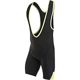 Pearl Izumi - Ride Men's Quest Splice Bib Shorts, Black/Screaming Yellow, Large