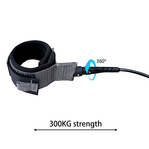 image for iBOARD Surfboard Leash,Straight Rope Single Turn Surf Leash for Longbo