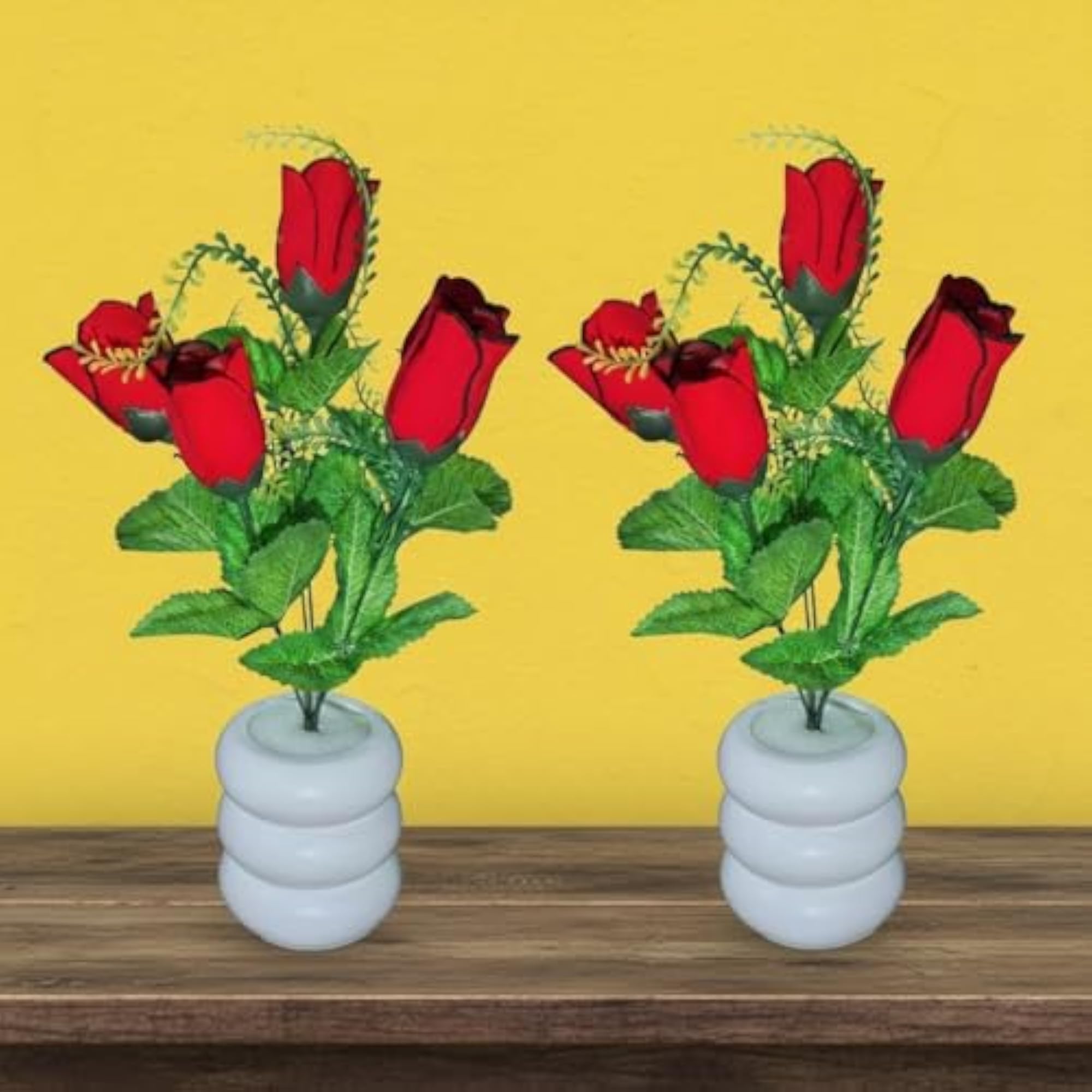 Artificial Flower Plant with Decorative Pot for Living Room