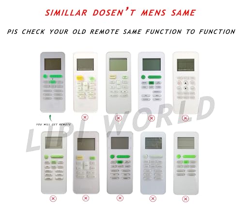 Image of LipiWorld 242 AC Remote Control (Old Exactly Same Will Only Work) Compatible for TCL AC Remote