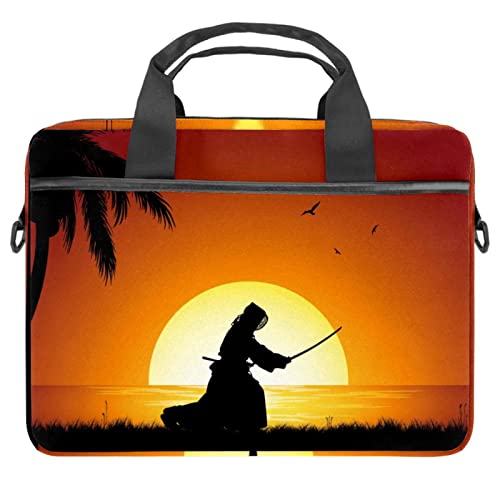 Sac à bandoulière pour ordinateur 13 à 14.5 pouces Bleu motif requins
