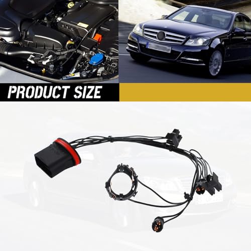 HQPARRTS Headlight Wiring Harness Compatible with 2008 2009 2010 2011 Mercedes-Benz W204 C300 C230 C350(Position:Driver Side or Passenger Side)