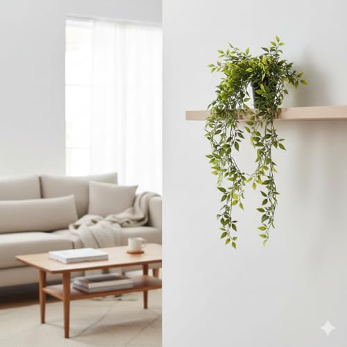 Image of Chitra Artificial Fern Plant with Pot for Home, Office, Living Room & Counter Decoration | Realistic Faux Greenery for Indoor Use | Durable Plastic Pot (7)