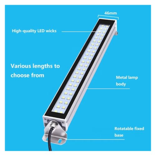 Lámpara para torno CNC que soporta refrigerantes e impactos 5