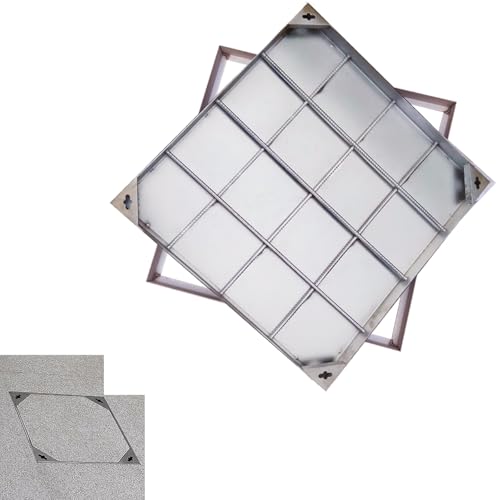 Tapa para tanque séptico de acero inoxidable cuadrada 70cm 2