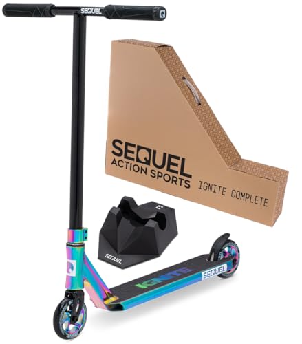 Image of Sequel Ignite Pro Scooter, Pro Stunt Scooter Complete Trick Scooter for Kids 8+, Beginner Skatepark BMX Scooter