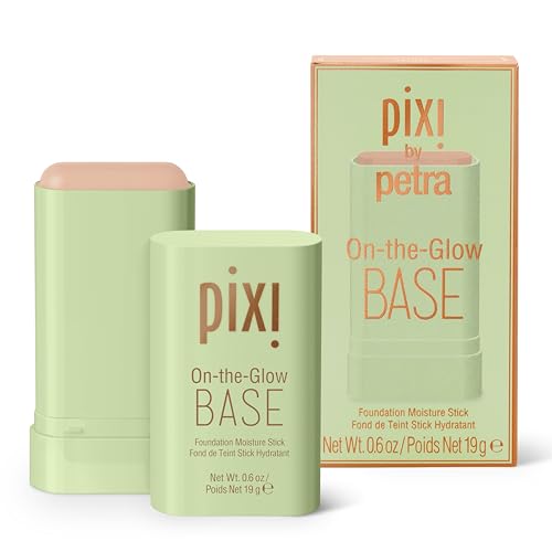 Pixi Beauty On-the-Glow Base| Tinted Moisturizer Foundation Stick | Nude: Light/medium, neutral shade| 0.6 oz / 19g