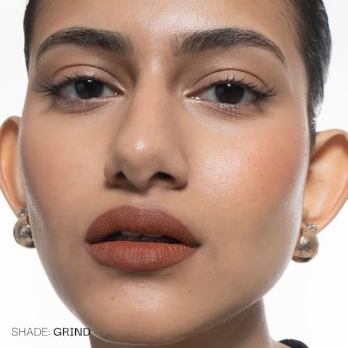 Image of Fae Beauty Lip Whip 12Hr Comfortable Matte Liquid Lipstick (10ml) | Waterproof | Long Wear | Non Drying | Soft Mousse Smudgeproof Formula | Vegan | With Moisture Lock Technology | Enriched with Vitamin E and Cherry Coffee - Grind
