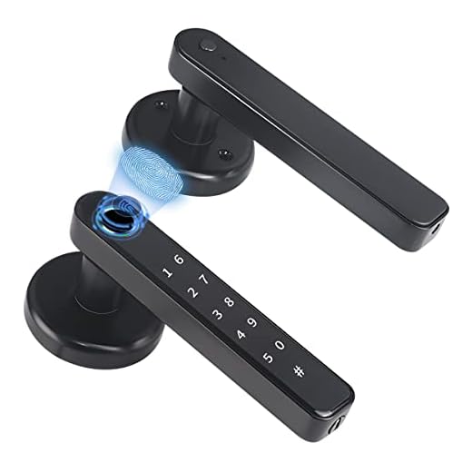 Fingerprint Door Lock Touchscreen Biometric Door Lock Keyless Entry Front Door Knob with 50 Fingerprints, 100 Codes,Keypad Suitable for Home,Hotel,Office,Indoor Door