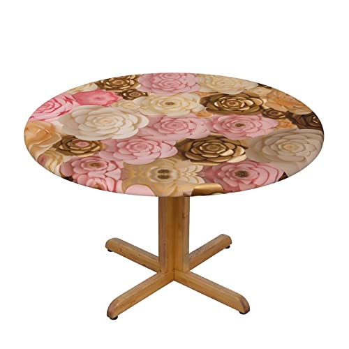 Runde Tischdecke, wasserdicht, Antifouling-Tischdecke, geeignet für runde Tische, achteckige Tische (S: 122 cm) (M: 138 cm) Cover