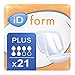 Price comparison product image iD Expert Form Disposable Extra Plus Incontinence Pads, Men's and Women's, Disposable Briefs, Anti-Leak Protection, Wetness Indicator, Odour Control, 1500ml, 21 Pads