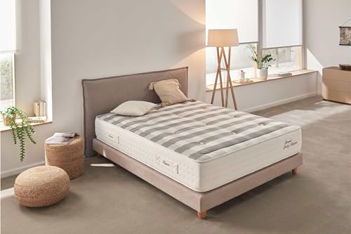 Moonia | Colchón Viscoelástico 90X200 Grand Spring Nature | Máximo Confort | Altura +/- 30 cm | Colchón de Muelles Ensacados | Efecto Nube | Todas Las Medidas