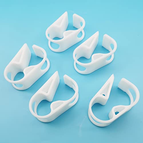 5PC 18-25mm/0.708-1in Big Plastic Clamps 10-Grade Flow Control Shut Off Tubing Hose Clips Adjustable Pinch Valve Laboratory Clamps for Industry Garden